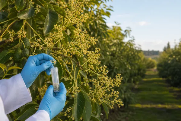 Muestreo de flores para estudiar la fertilidad del aguacate