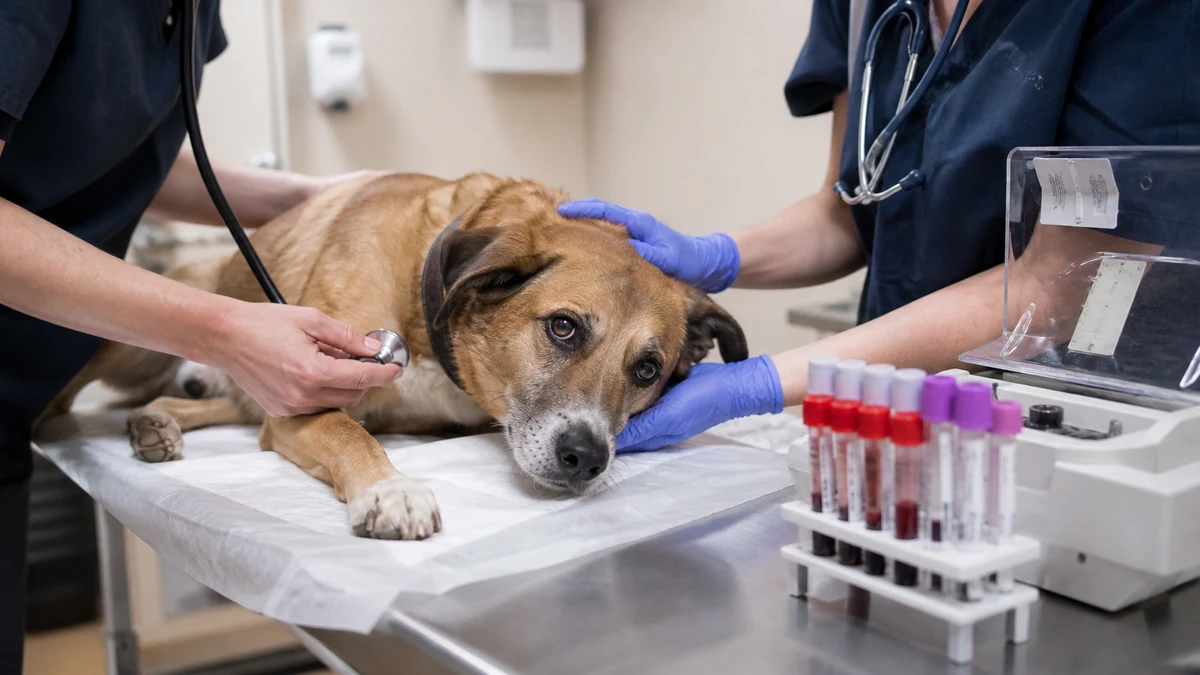 Atención veterinaria urgente y procesamiento inmediato de muestras