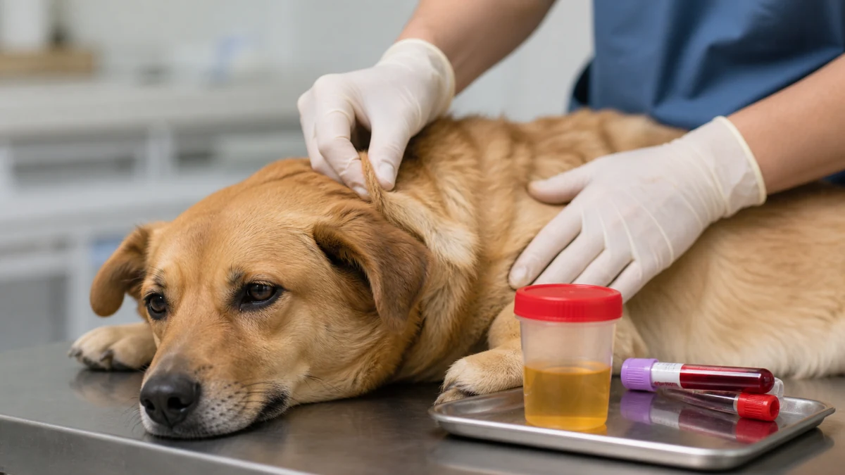 Exploración veterinaria y muestras para el diagnóstico de leptospirosis