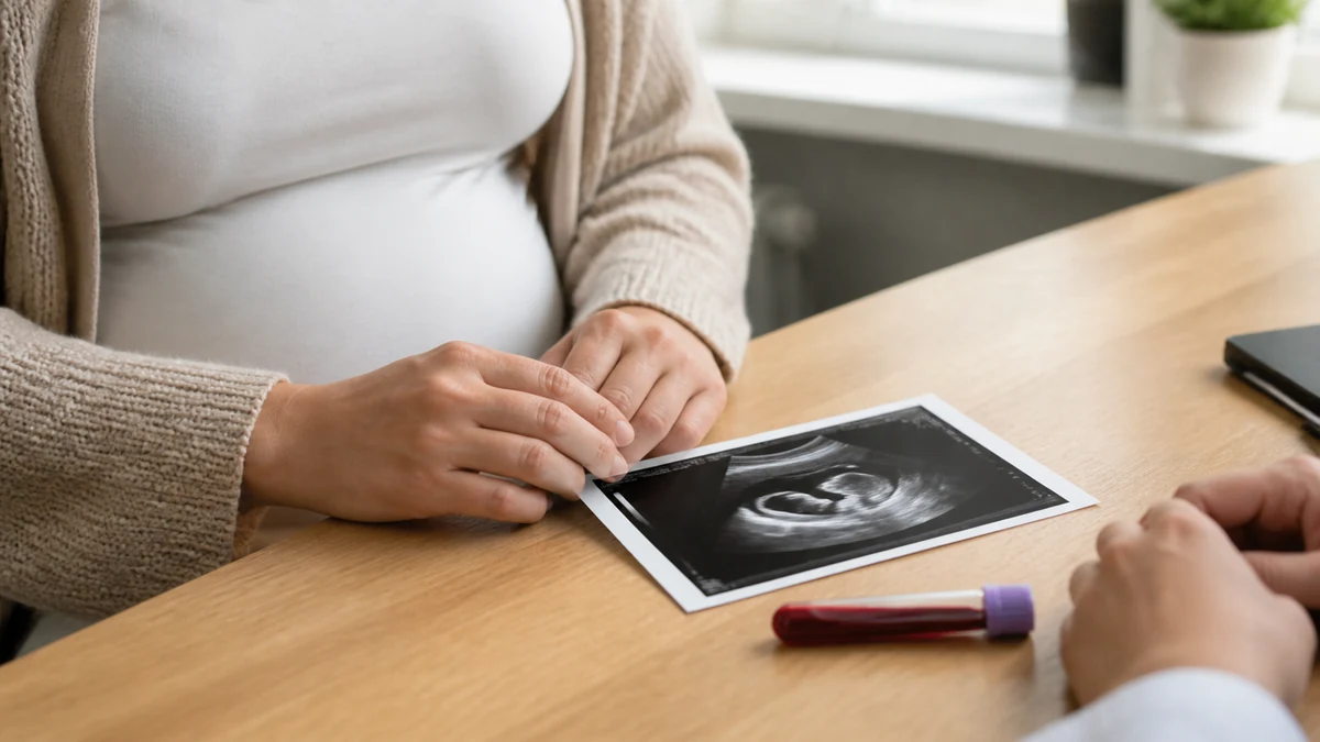 Consulta materna para realizar un test prenatal no invasivo mediante sangre