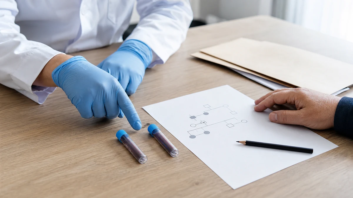 Consulta genética sobre una persona portadora de una variante hereditaria